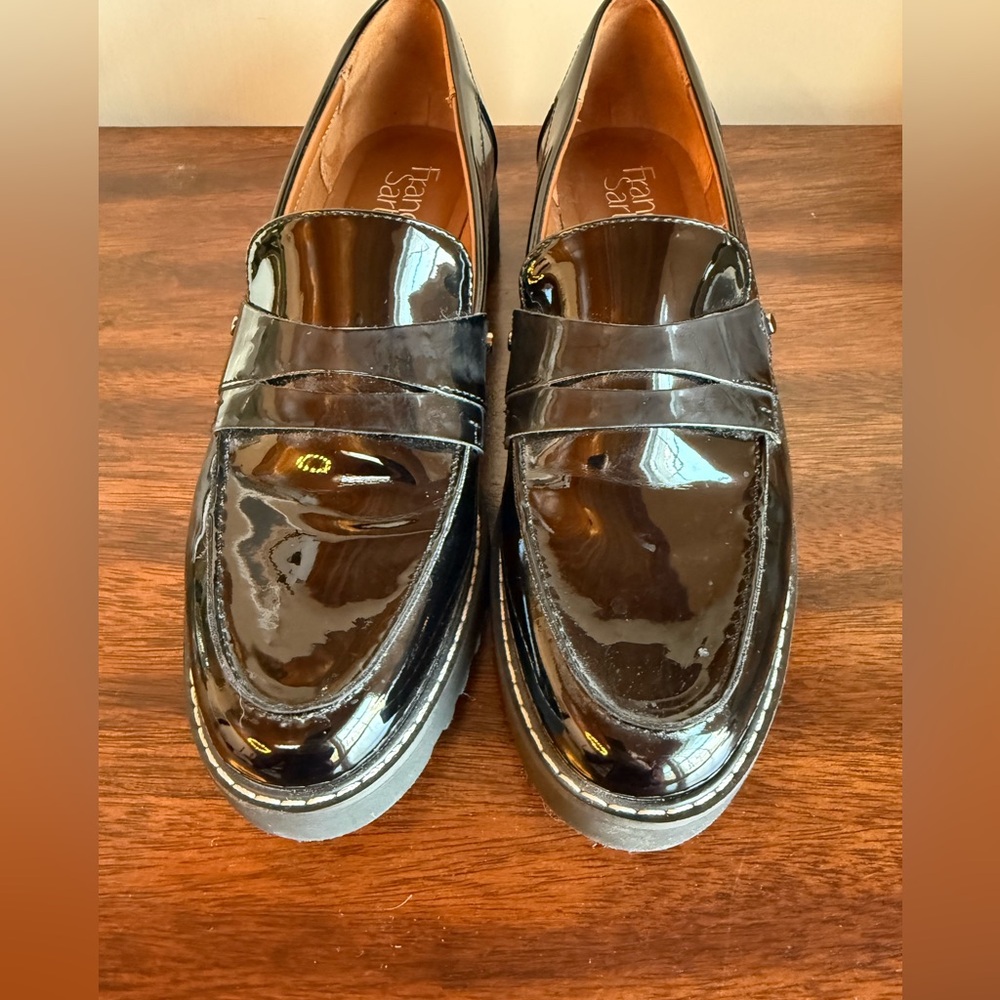 Womens patent leather loafers